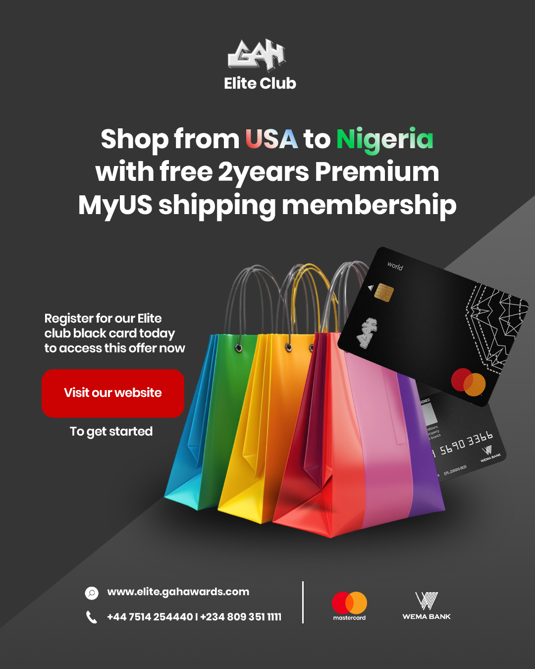 GAH Elite Black Card 3